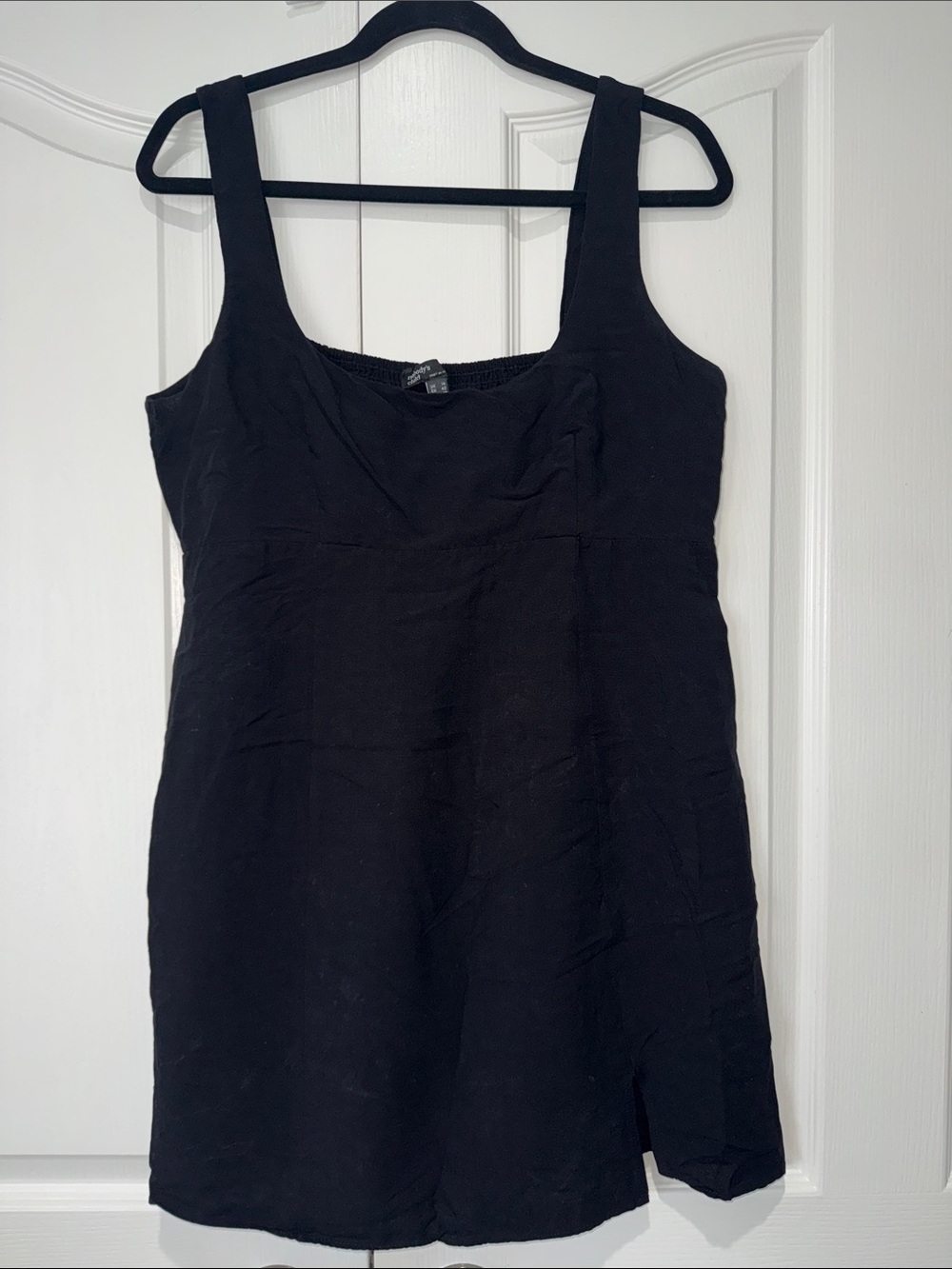 Nobody's Child Sleeveless Charlie Mini Dress in black.